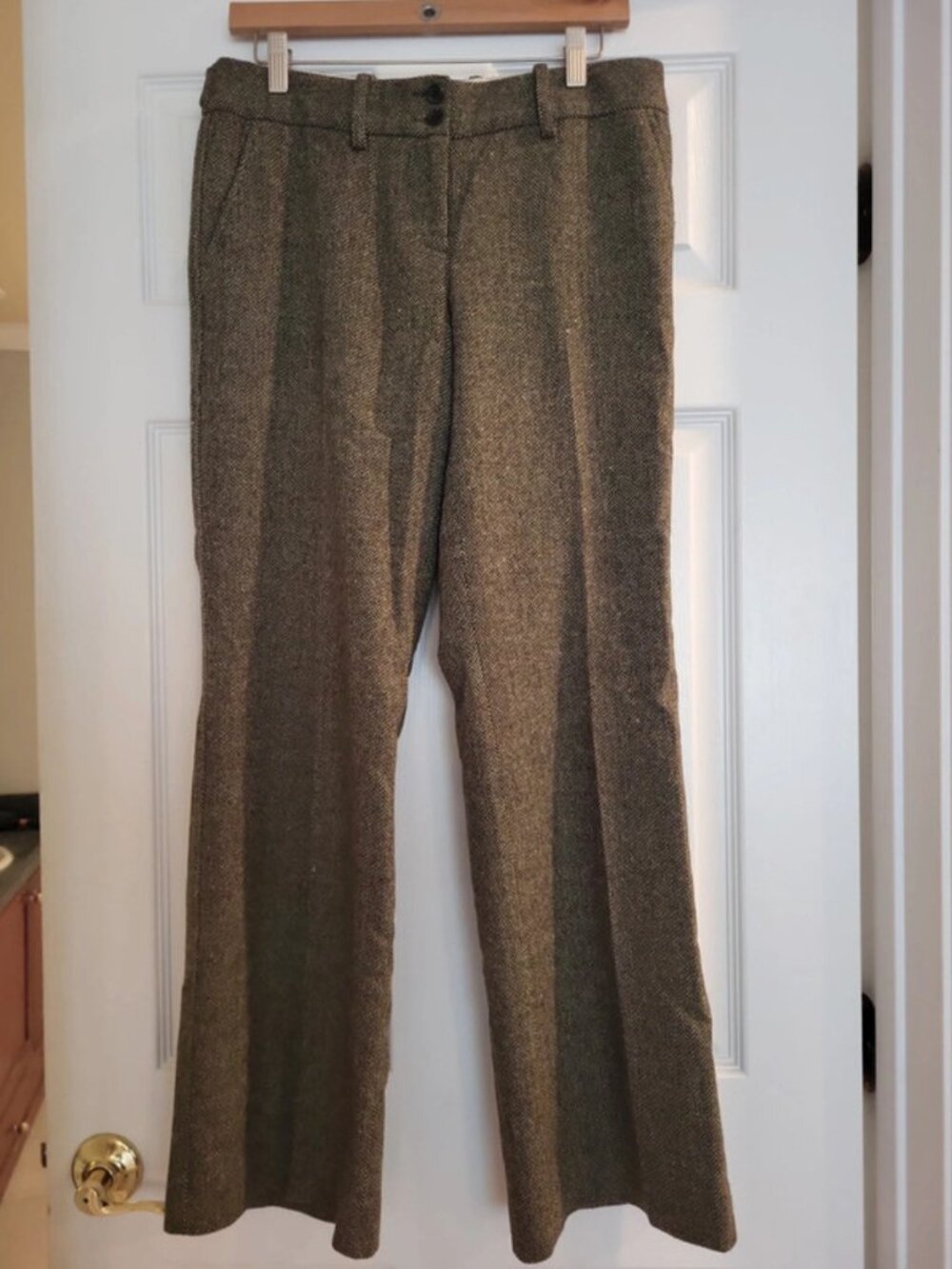 The Limited Army Green Wool Pants
